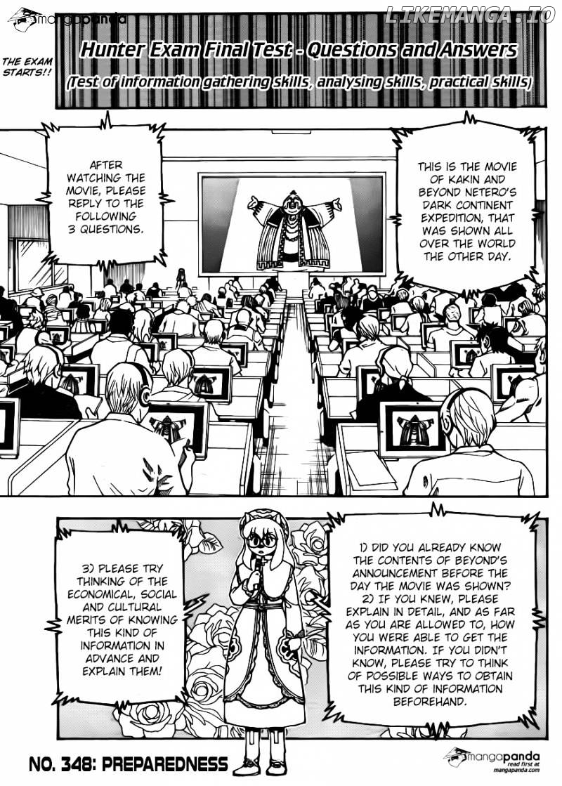 Hunter x Hunter, Chapter 348 image 01